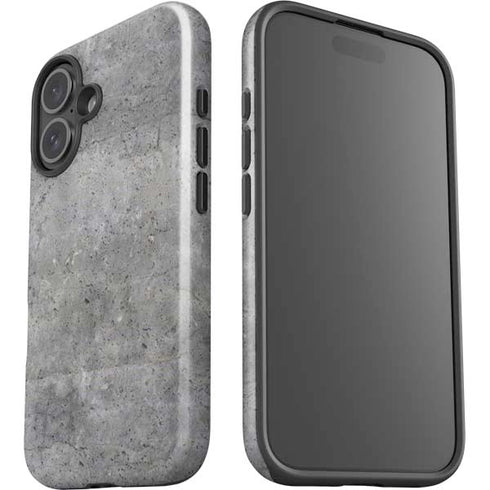 Natural Grey Concrete iPhone 16 Plus Impact Case